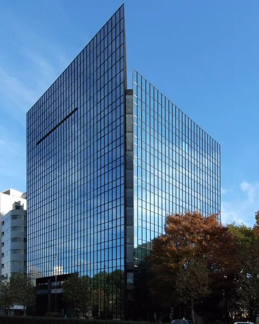 Sogetsu Art Center, Tokyo · Sogetsu Hall and Office, at Akasaka Tokyo Japan. Design by Kenzo Tange in 1977.