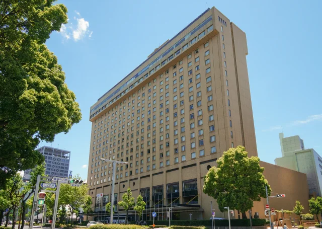 Nagoya Kanko Hotel · Photograph of the northwest side view of Nagoya Kanko Hotel in Naka-ku, Nagoya, Aichi Prefecture, Japan.