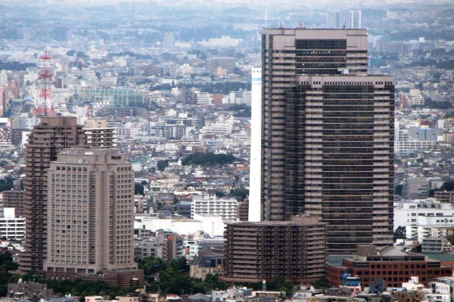 恵比寿ガーデンプレイス · View of Yebisu (Ebisu) Garden palace as seen from Tokyo Tower.