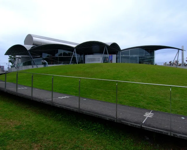 八代市立博物館・未来の森ミュージアム · Yatsushiro Municipal Museum, at Yatsushiro Kumamoto Japan, design by Toyo Ito in 1991.