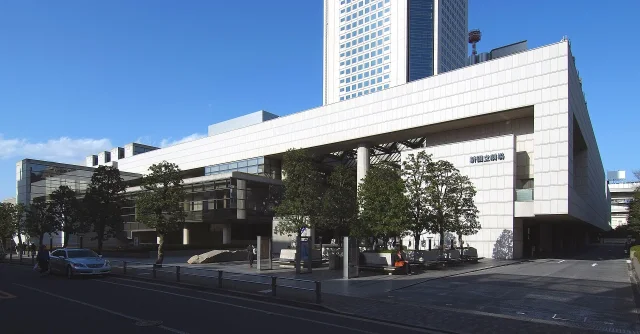 New National Theatre Tokyo · New National Theatre, Tokyo , at Shibuya-ku, Tokyo, Japan, designed by Takahiko Yanagisawa in 1997 .