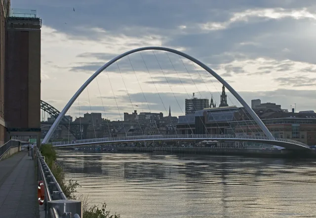 Gateshead Millennium Bridge · Newcastle upon Tyne Gateshead Millennium Bridge seen from Leonardo Hotel