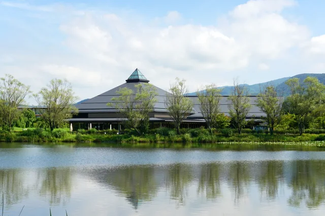 Karuizawa Ohga Hall · Karuizawa Ohga Hall in Karuizawa , Nagano prefecture , Japan .