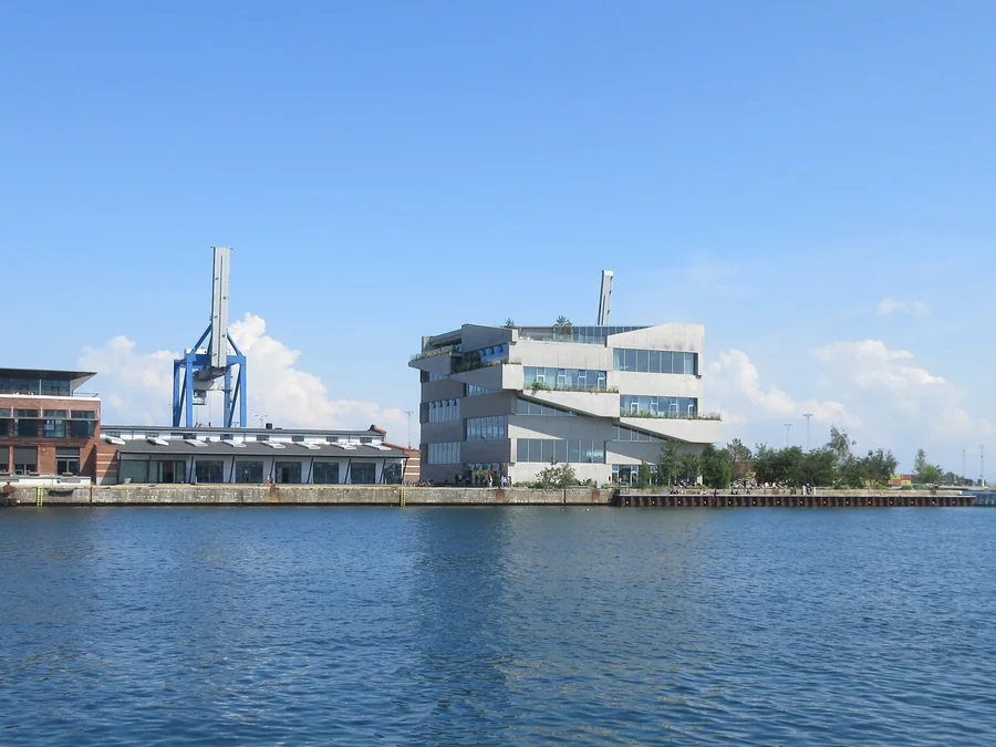 The stacked, terraced volumes of BIG HQ on Copenhagen’s waterfront.